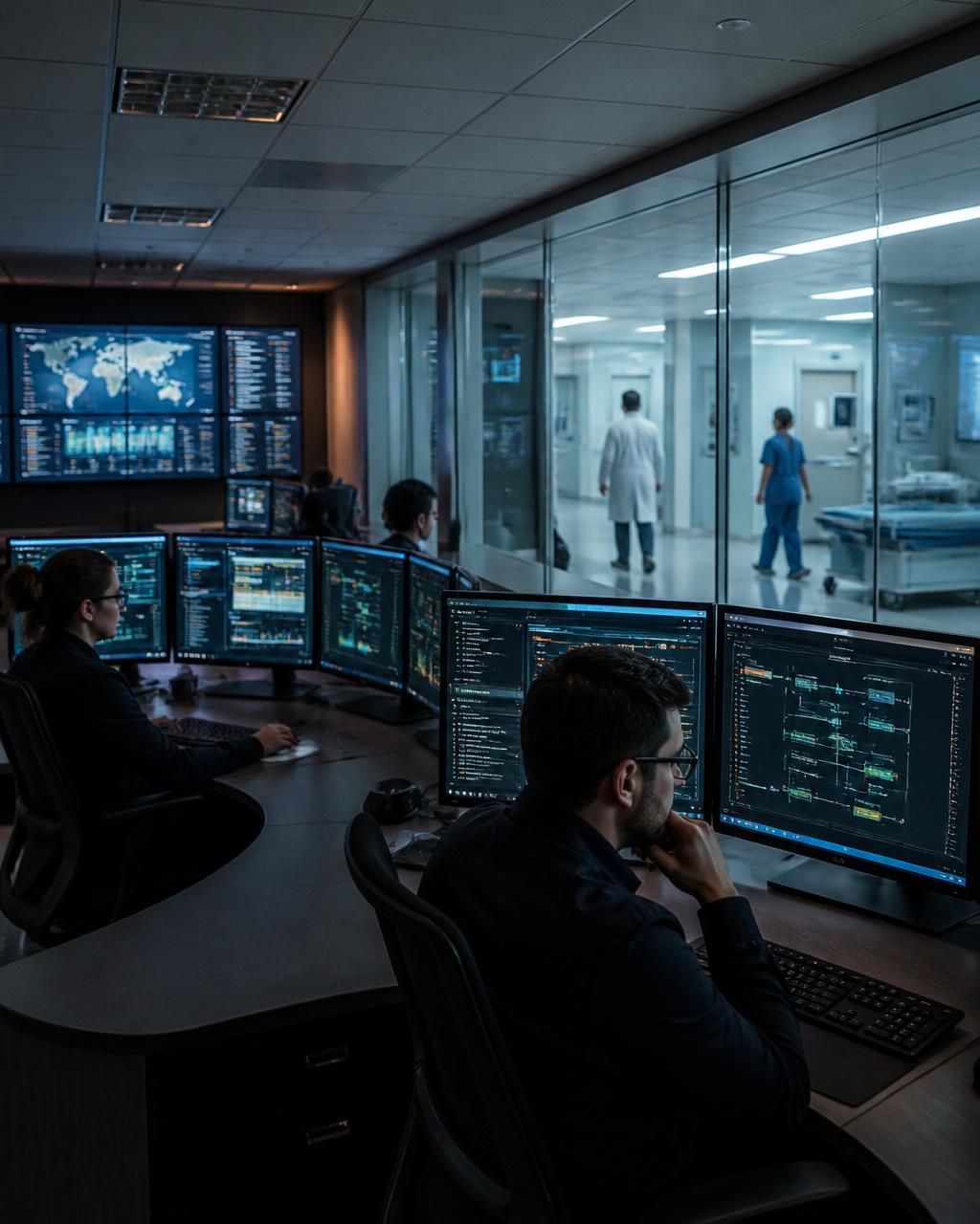 Healthcare setting illustrating the Cybersecurity flagship engagement